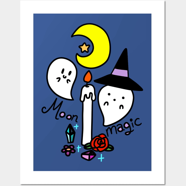 Moon Magic Ghosts Wall Art by saradaboru